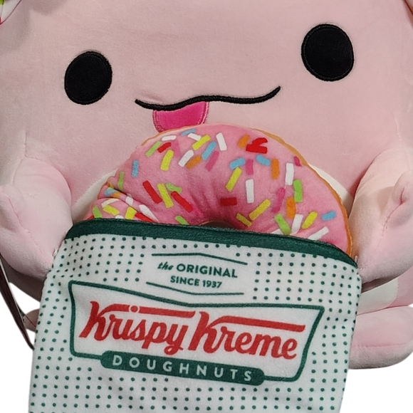 Zuru Snackles Abbie Krispy Kreme Donuts Axolotl Plush Squishy NWT - Picture 7 of 9